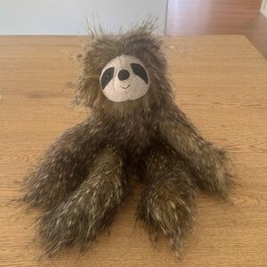 Jellycat London 16" Cyril The Sloth Plush Stuffed Animal Fluffy Long Shaggy Hair